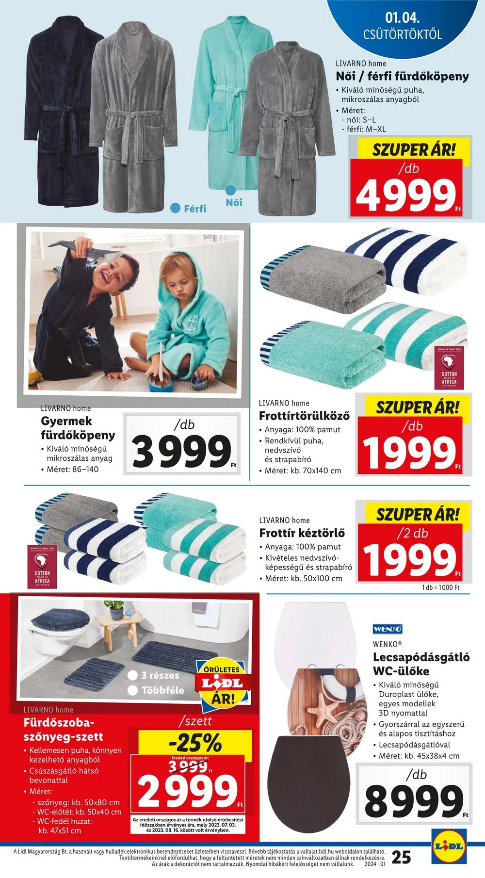 Lidl akciós újság 01.04–01.10 – 25. oldal