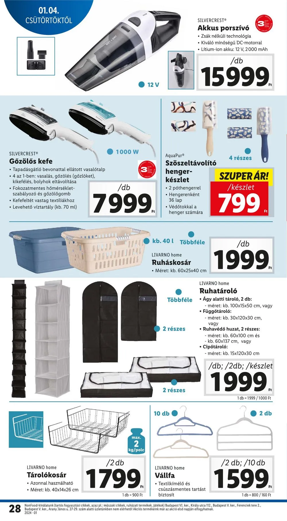 Lidl akciós újság 01.04–01.10 – 28. oldal
