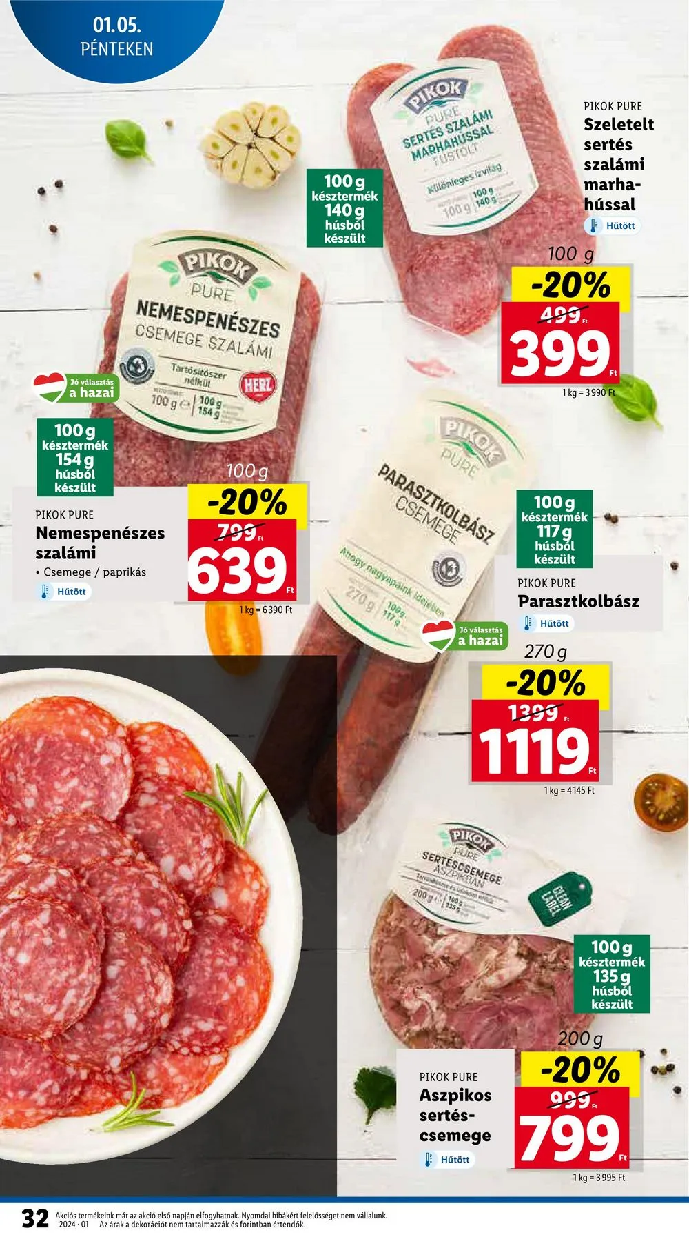 Lidl akciós újság 01.04–01.10 – 32. oldal