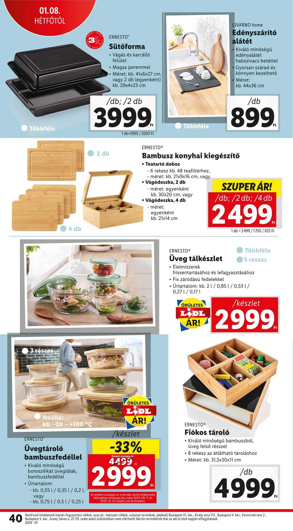 Lidl akciós újság 01.04–01.10 – 40. oldal