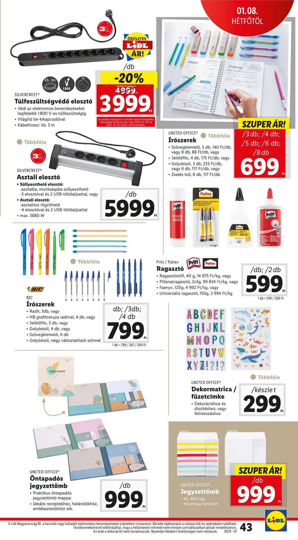 Lidl akciós újság 01.04–01.10 – 43. oldal