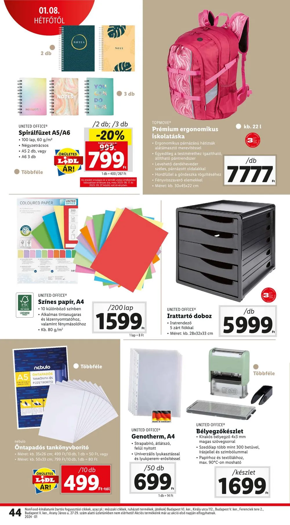 Lidl akciós újság 01.04–01.10 – 44. oldal