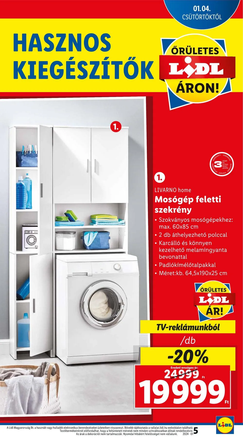 Lidl akciós újság 01.04–01.10 – 5. oldal
