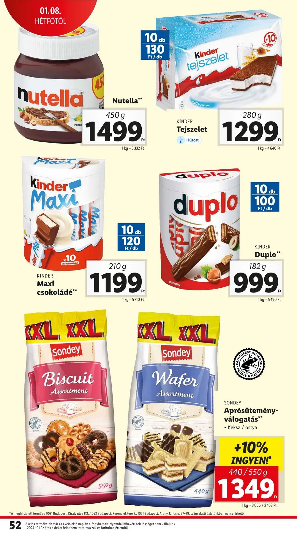 Lidl akciós újság 01.04–01.10 – 52. oldal