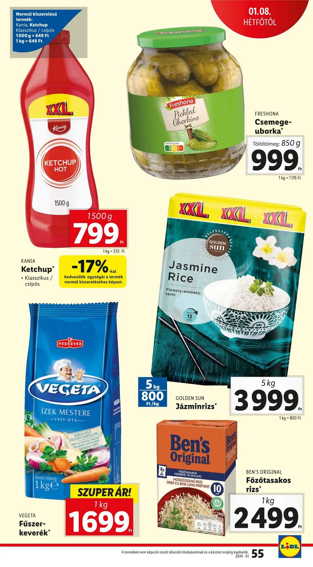 Lidl akciós újság 01.04–01.10 – 55. oldal