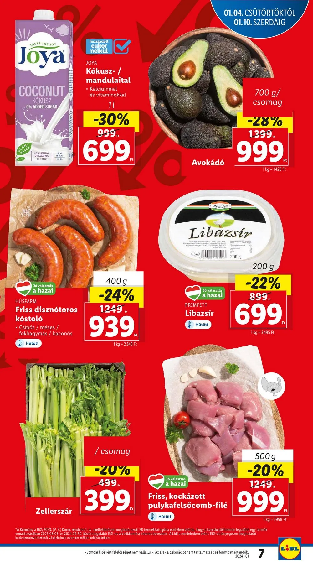 Lidl akciós újság 01.04–01.10 – 7. oldal
