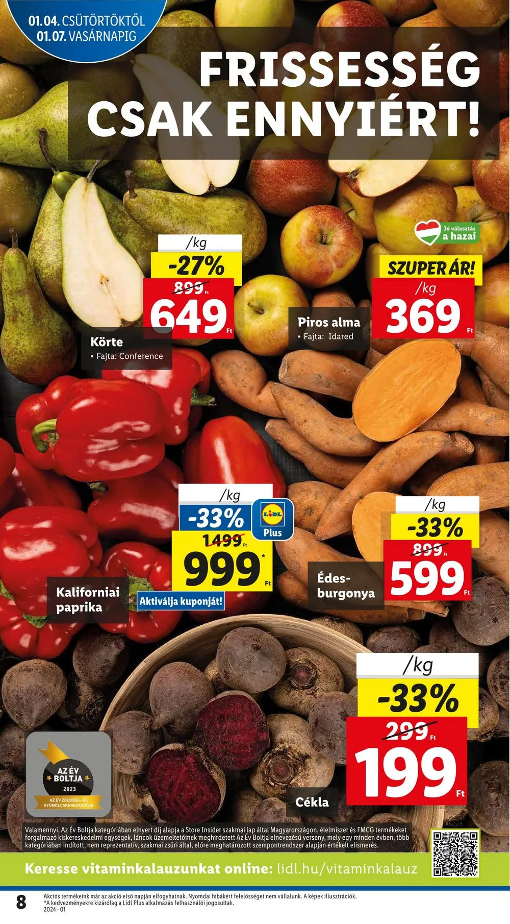 Lidl akciós újság 01.04–01.10 – 8. oldal