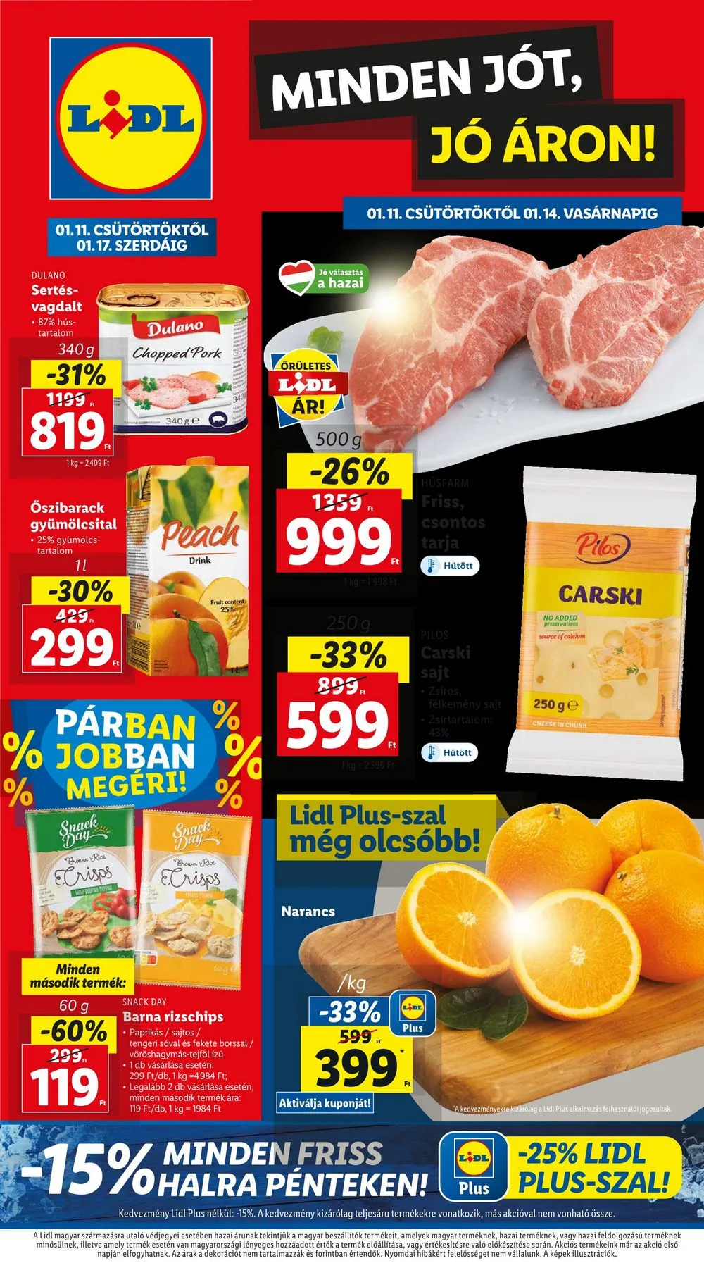 Lidl akciós újság 01.11–01.17