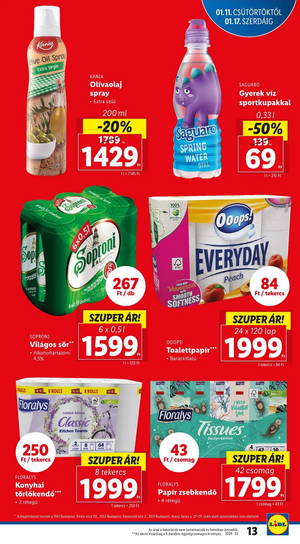 Lidl akciós újság 01.11–01.17 – 13. oldal