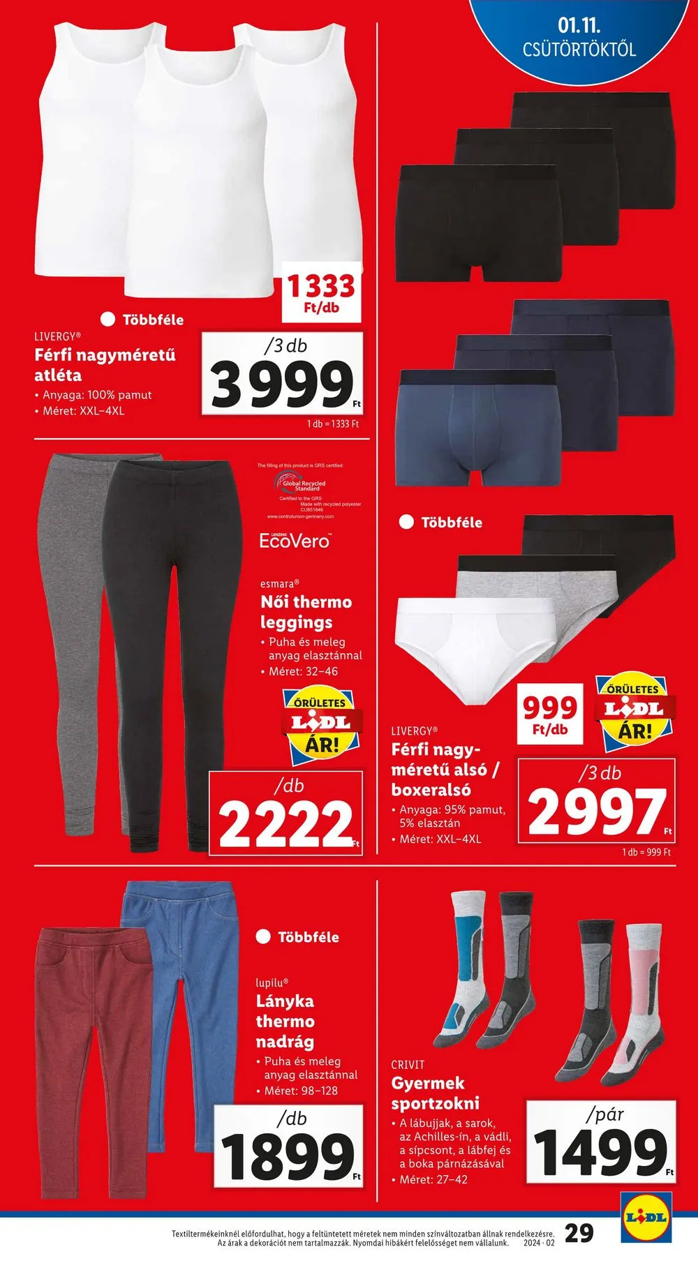 Lidl akciós újság 01.11–01.17 – 29. oldal