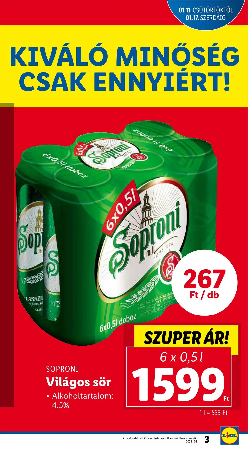 Lidl akciós újság 01.11–01.17 – 3. oldal