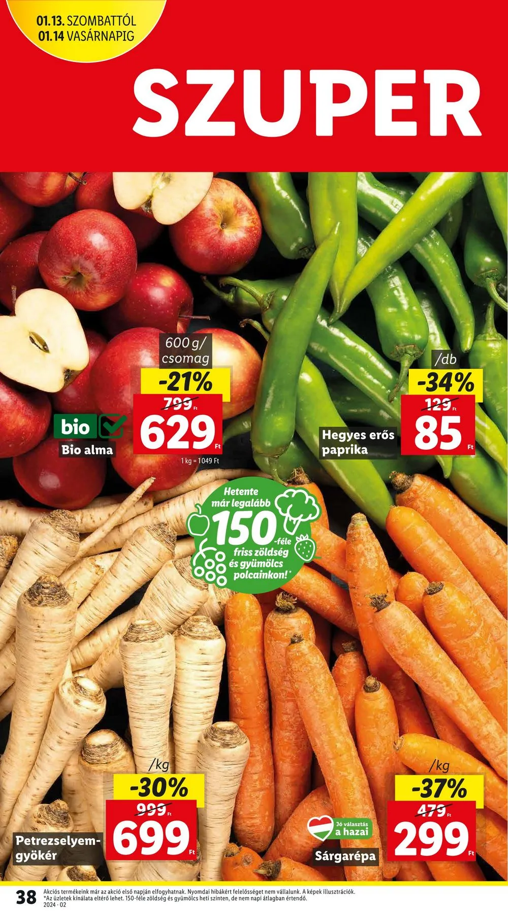 Lidl akciós újság 01.11–01.17 – 38. oldal