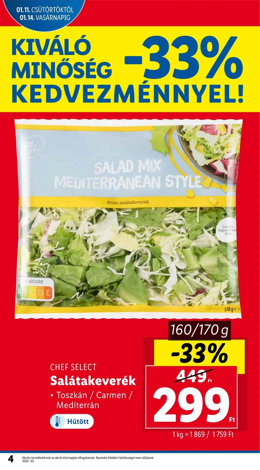 Lidl akciós újság 01.11–01.17 – 4. oldal