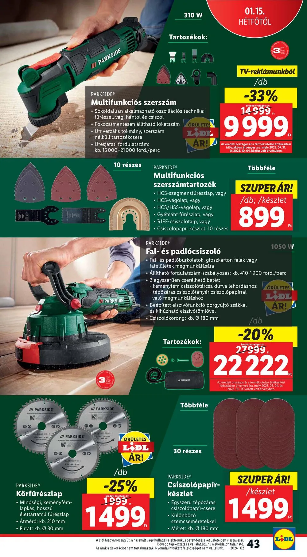 Lidl akciós újság 01.11–01.17 – 43. oldal