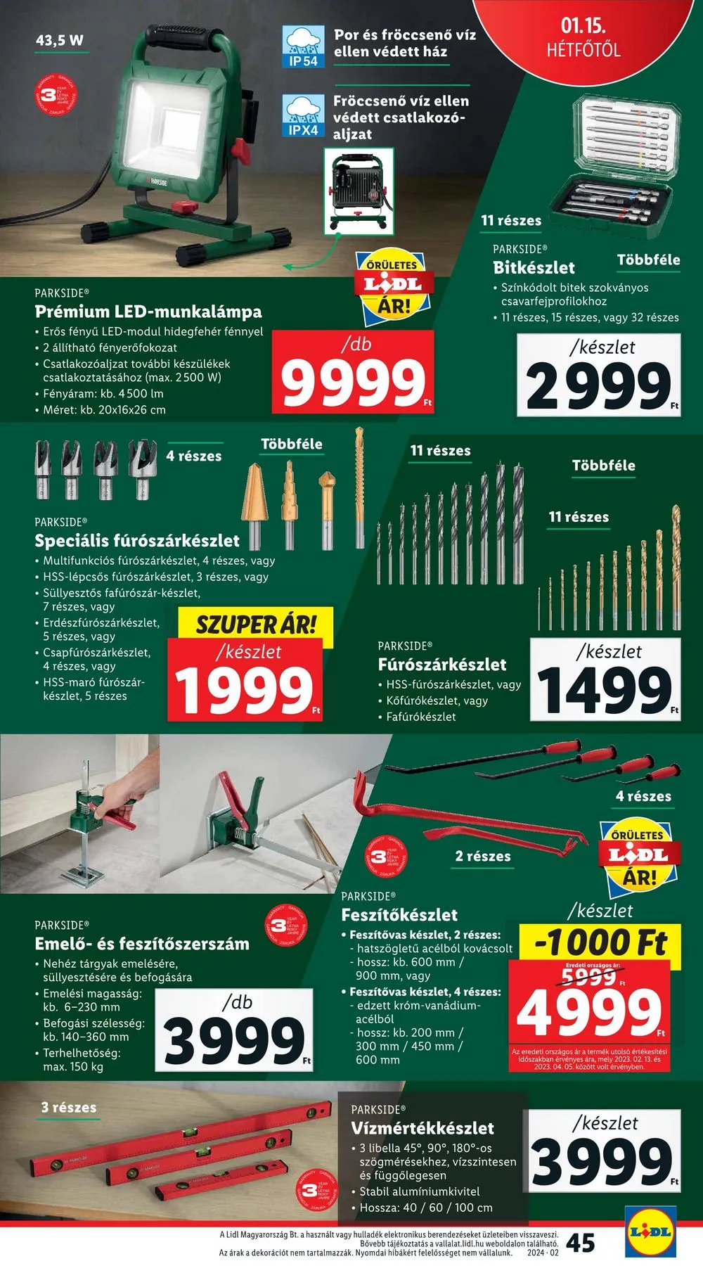 Lidl akciós újság 01.11–01.17 – 45. oldal