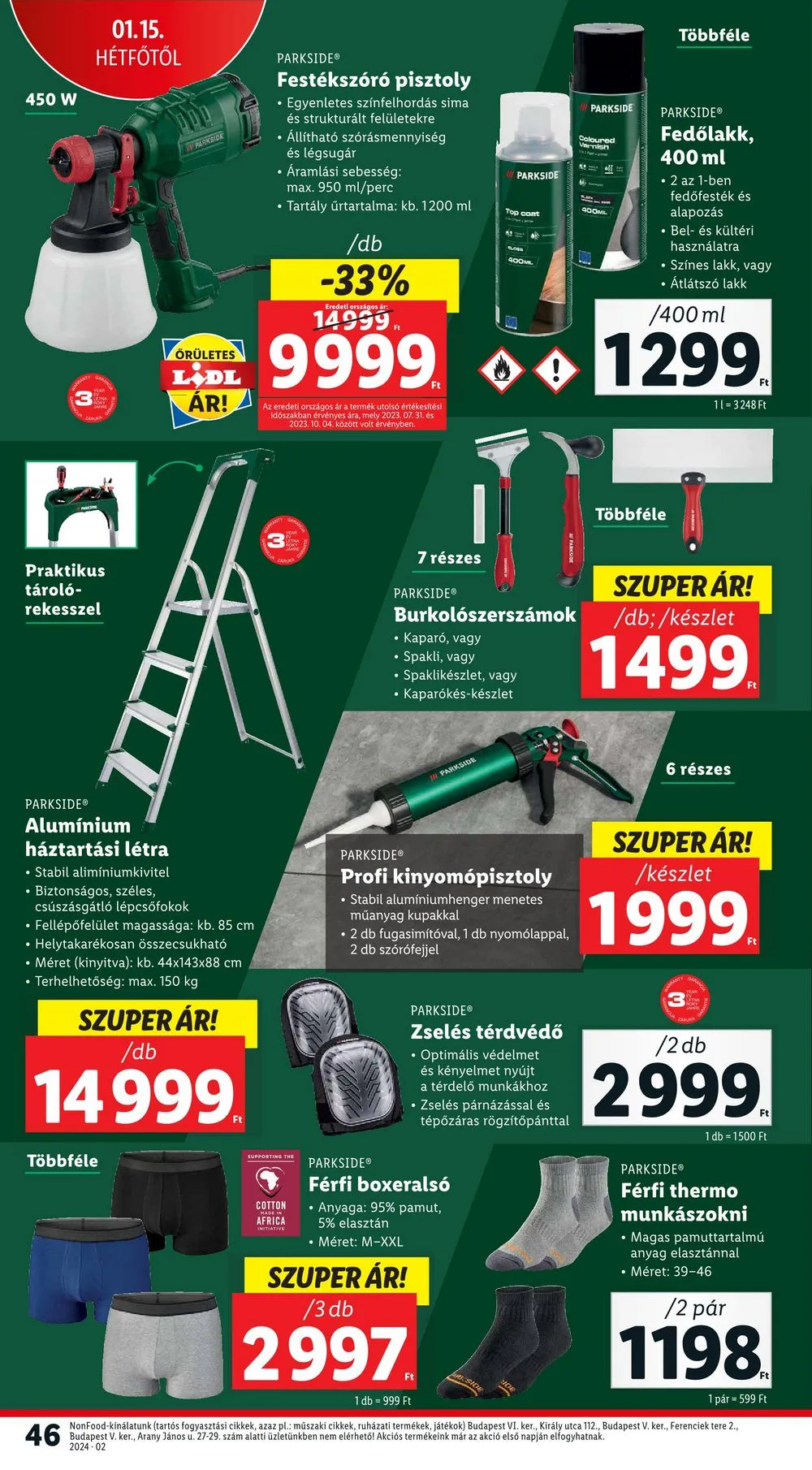 Lidl akciós újság 01.11–01.17 – 46. oldal