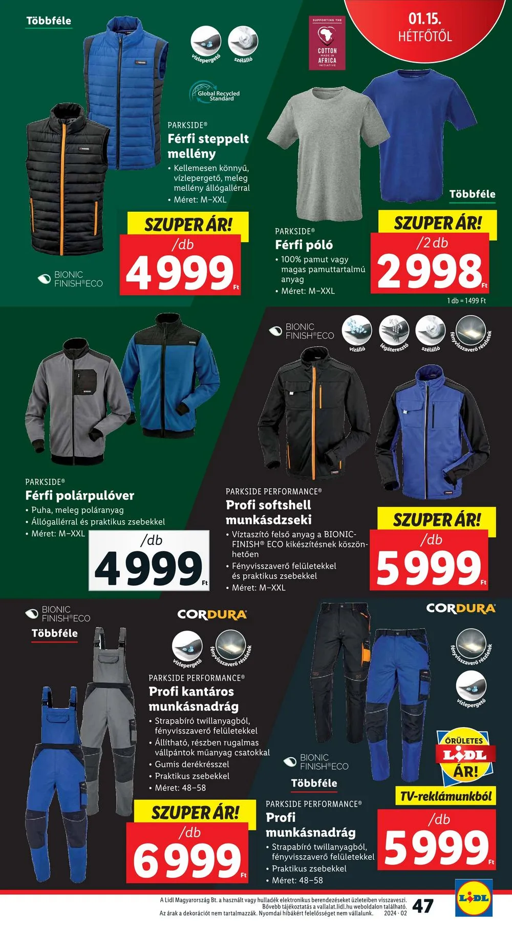 Lidl akciós újság 01.11–01.17 – 47. oldal