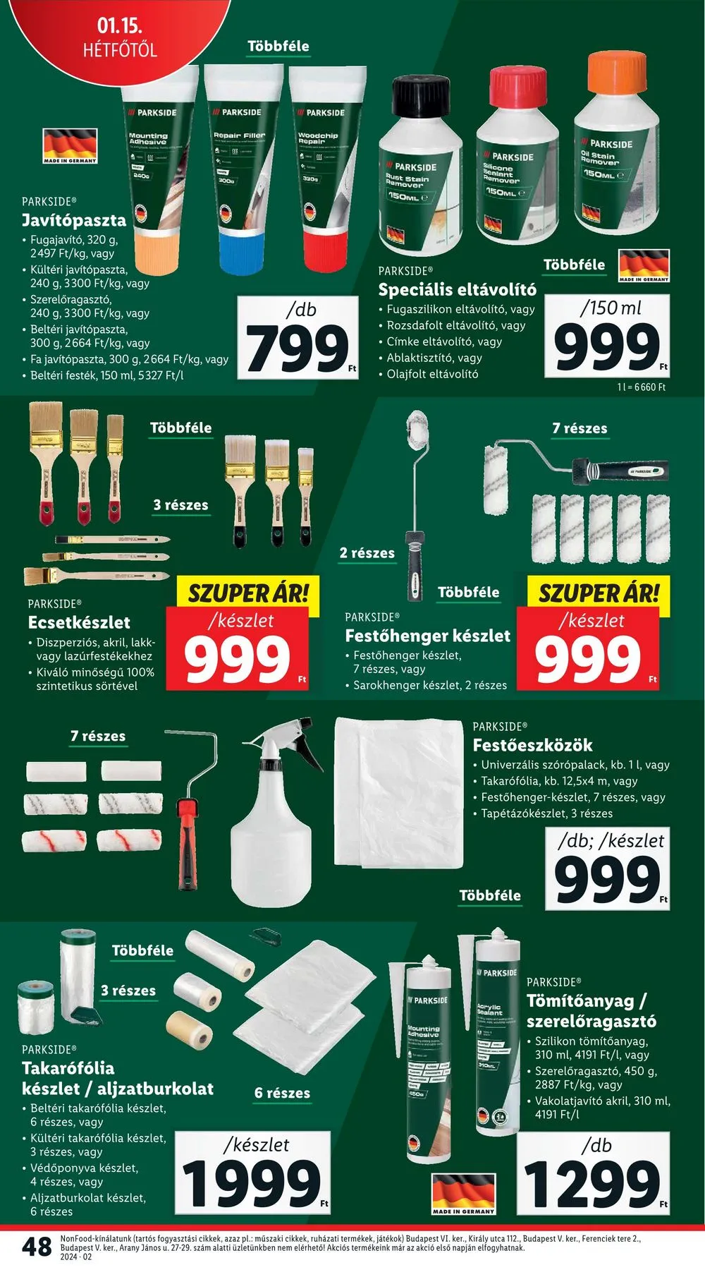 Lidl akciós újság 01.11–01.17 – 48. oldal