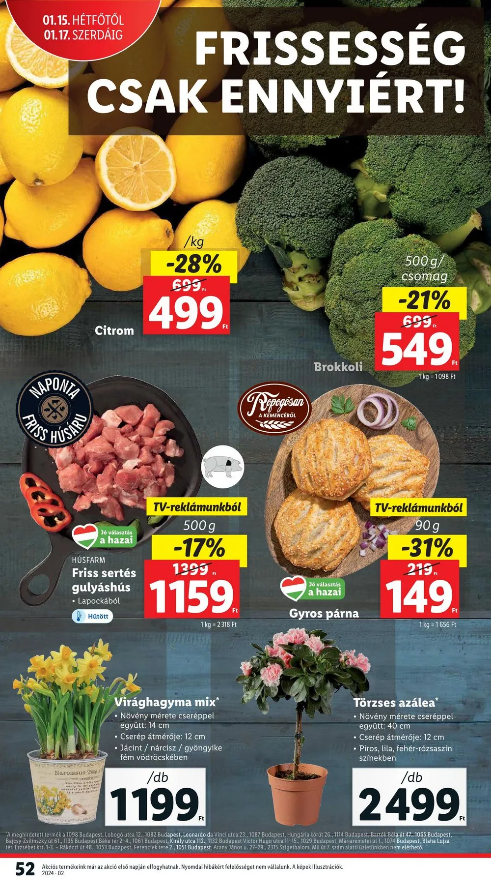 Lidl akciós újság 01.11–01.17 – 52. oldal