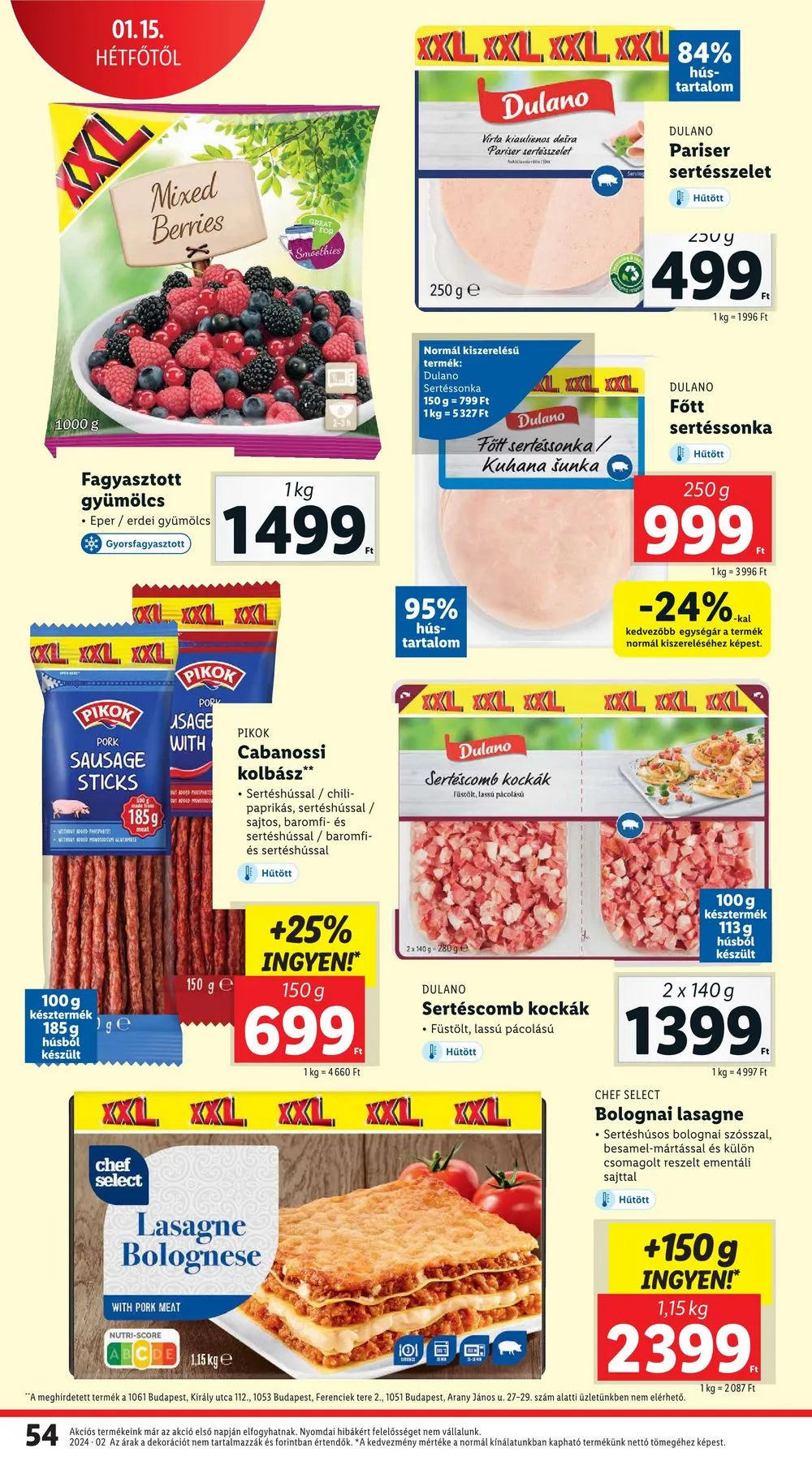 Lidl akciós újság 01.11–01.17 – 54. oldal