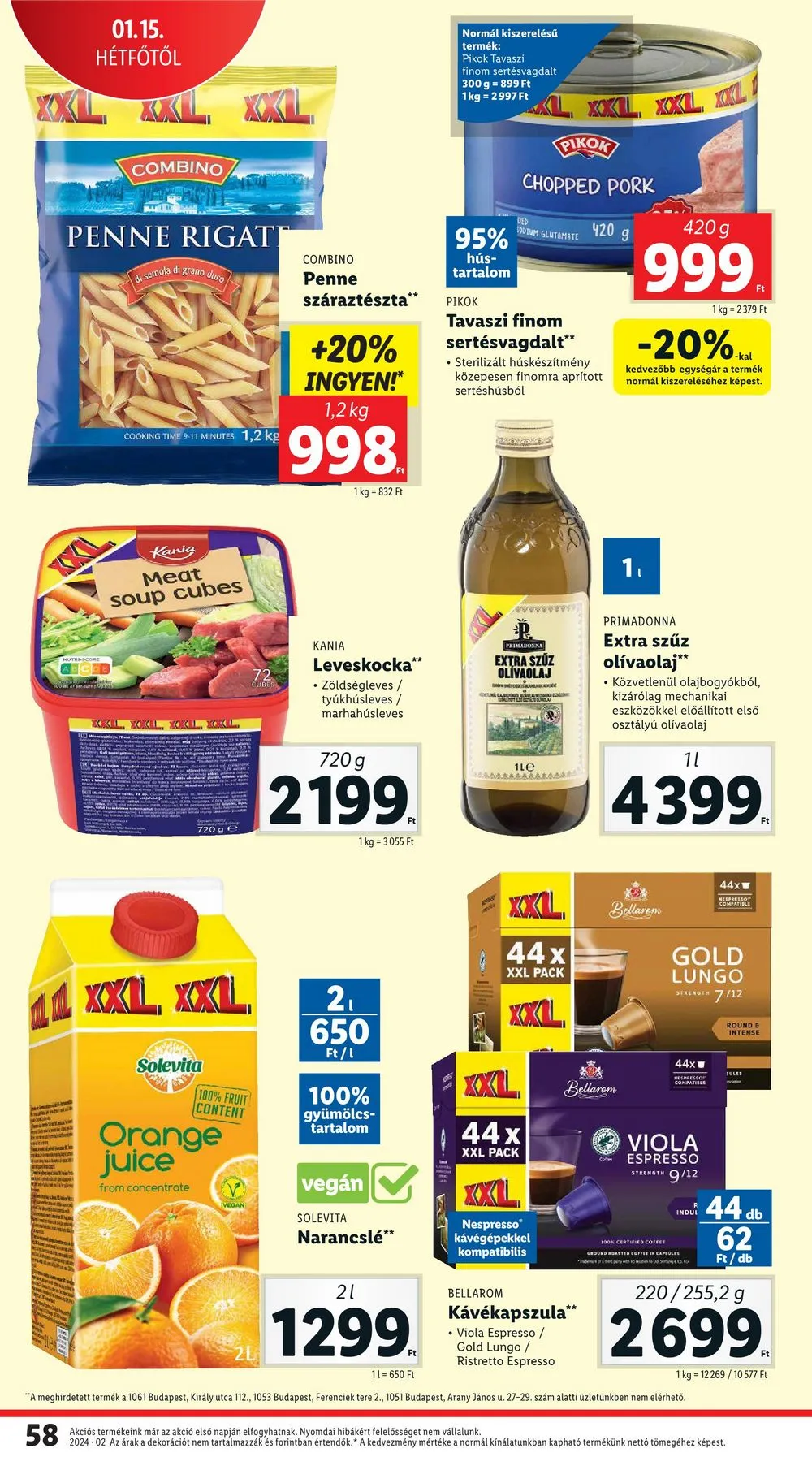 Lidl akciós újság 01.11–01.17 – 58. oldal