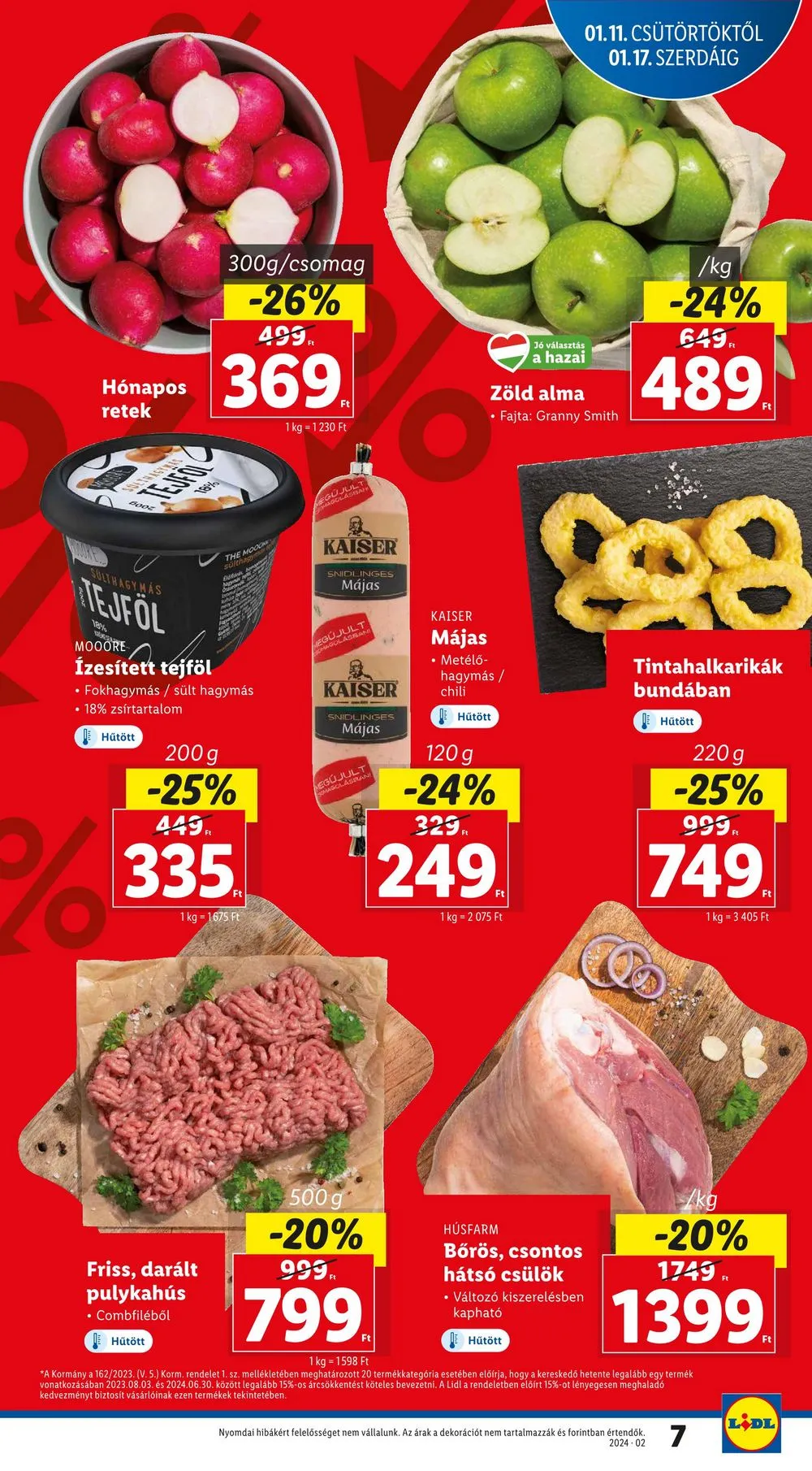 Lidl akciós újság 01.11–01.17 – 7. oldal