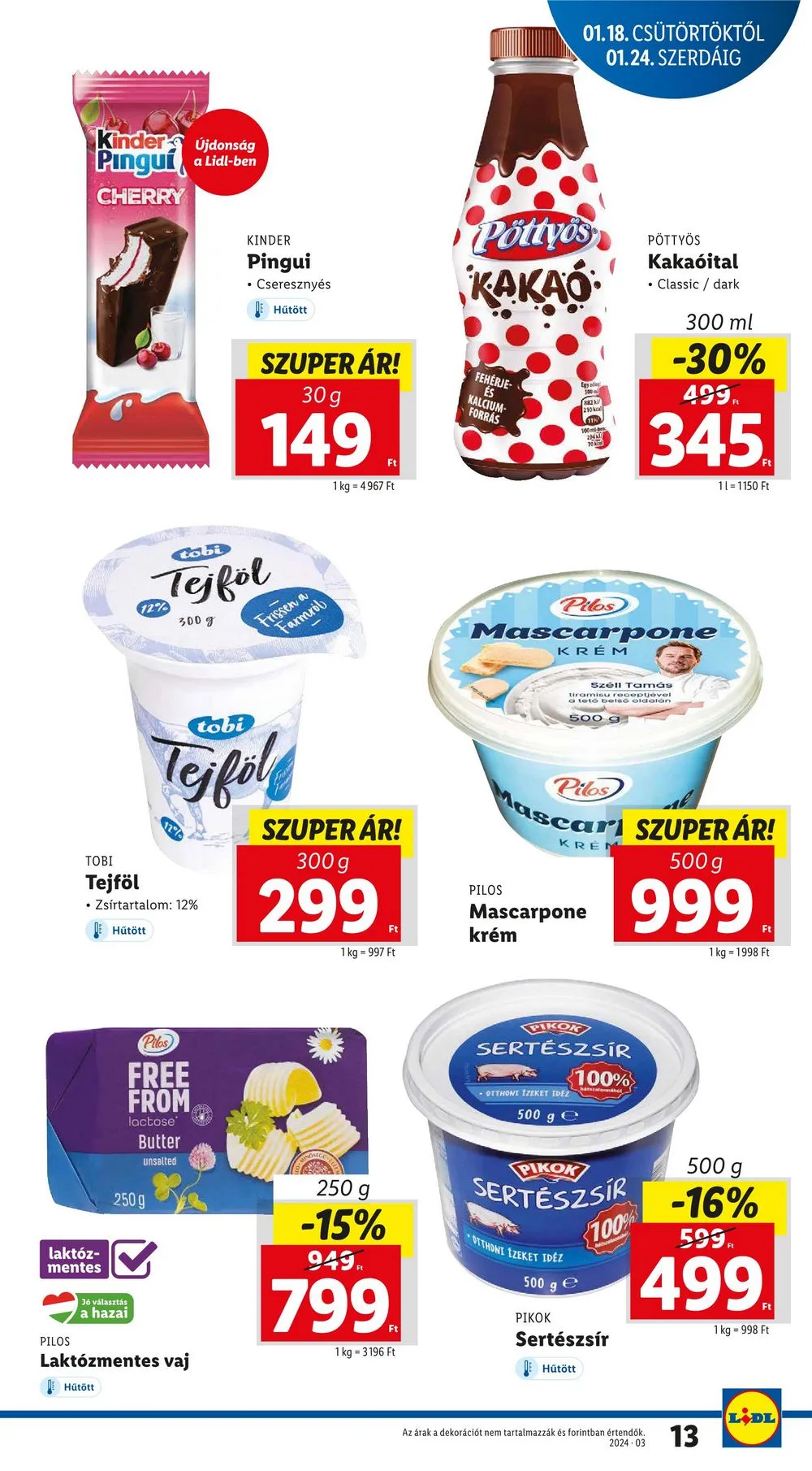 Lidl akciós újság 01.18–01.24 – 13. oldal