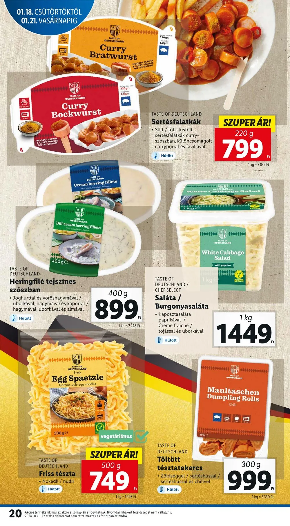 Lidl akciós újság 01.18–01.24 – 20. oldal
