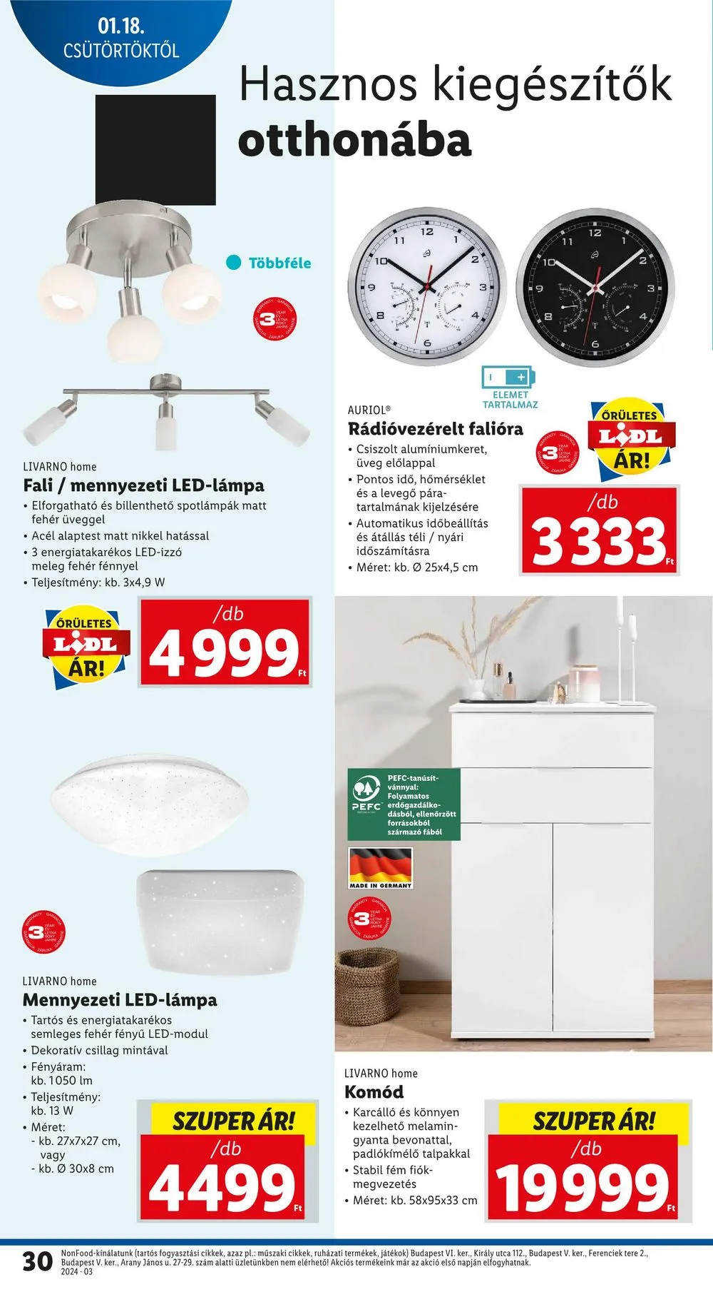 Lidl akciós újság 01.18–01.24 – 30. oldal