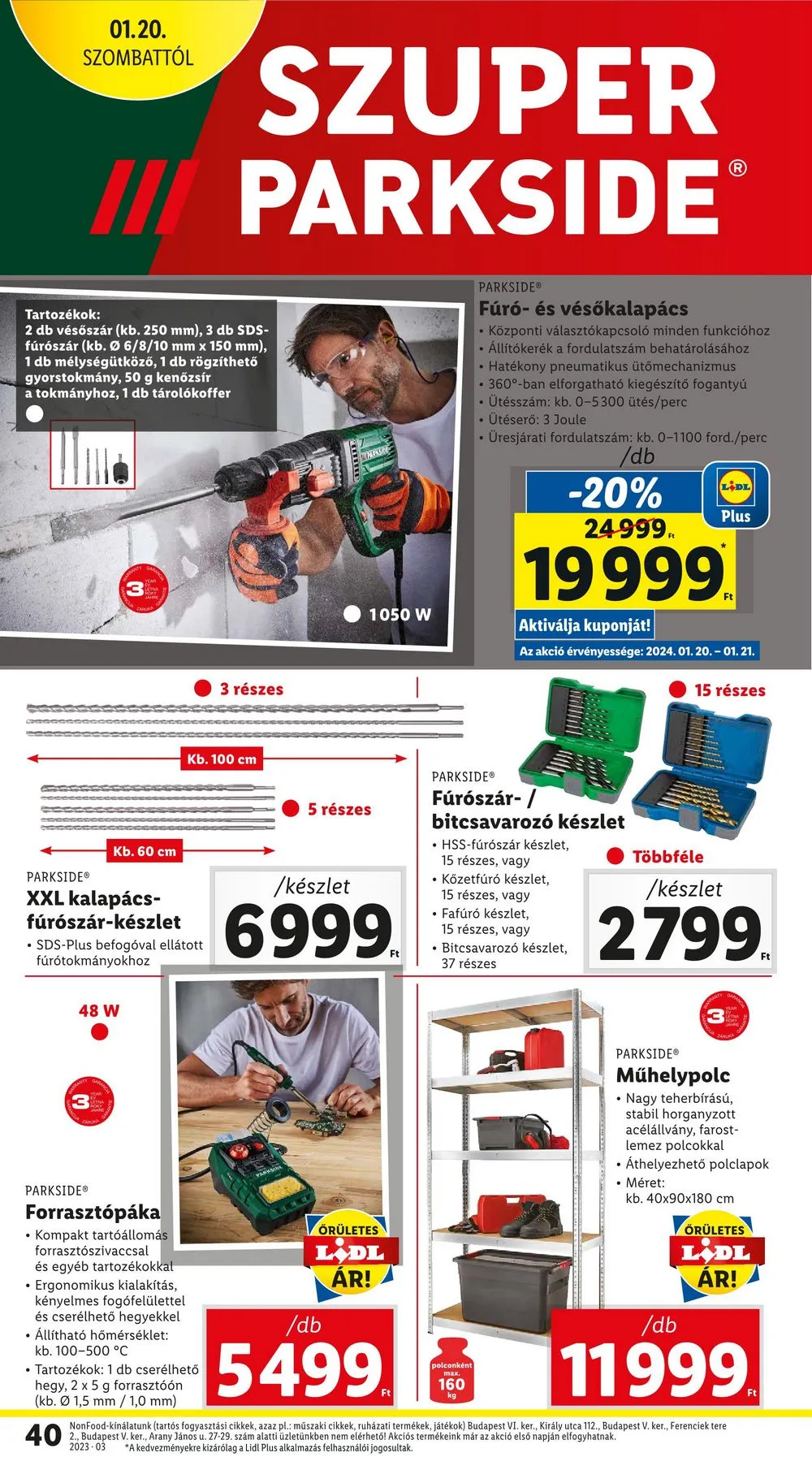 Lidl akciós újság 01.18–01.24 – 40. oldal