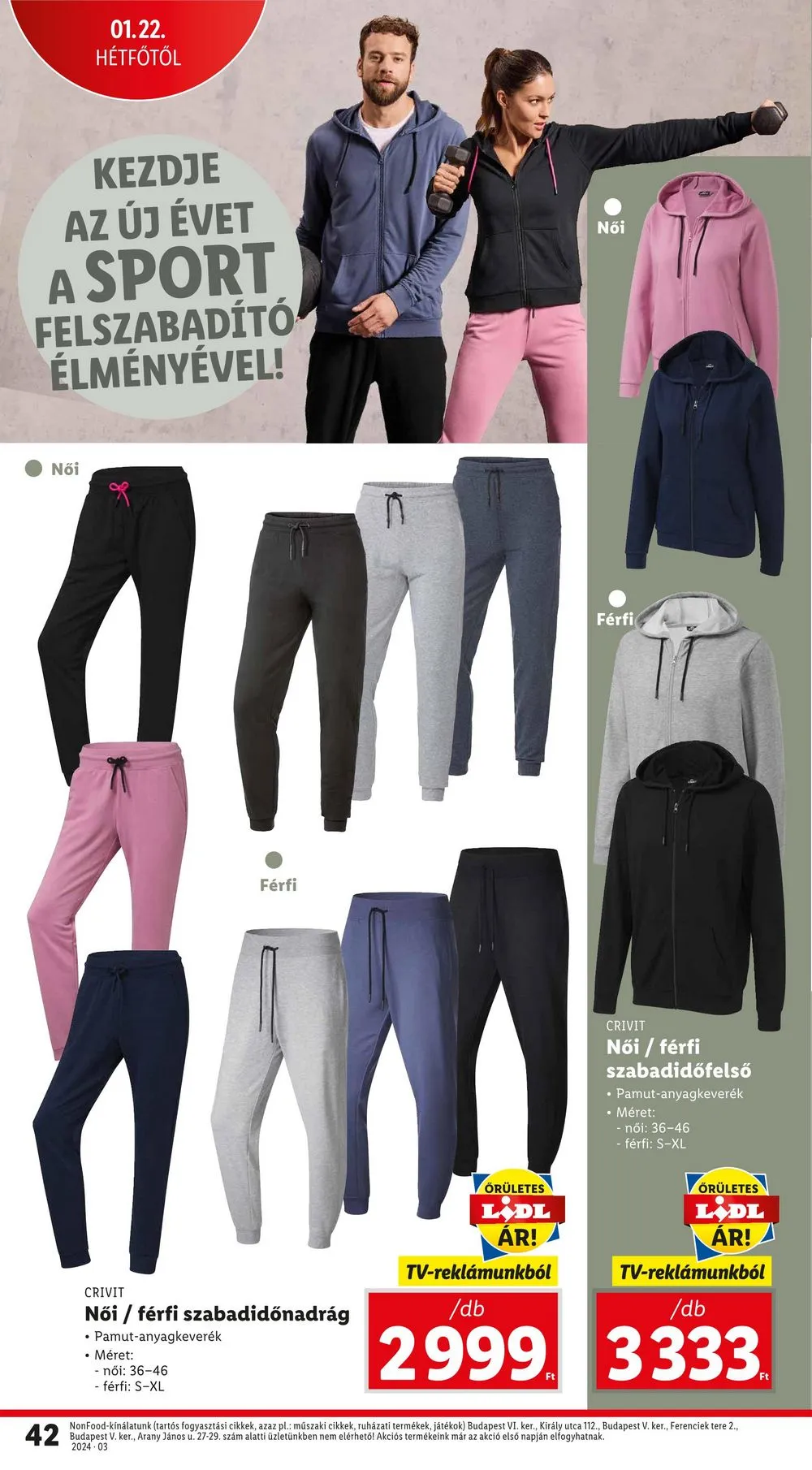 Lidl akciós újság 01.18–01.24 – 42. oldal