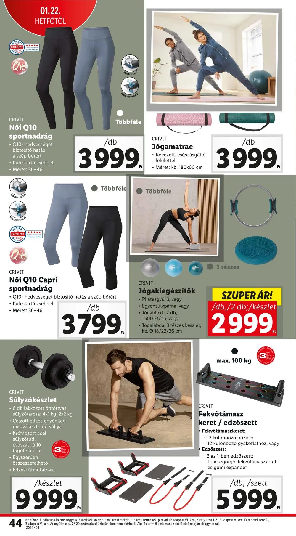 Lidl akciós újság 01.18–01.24 – 44. oldal