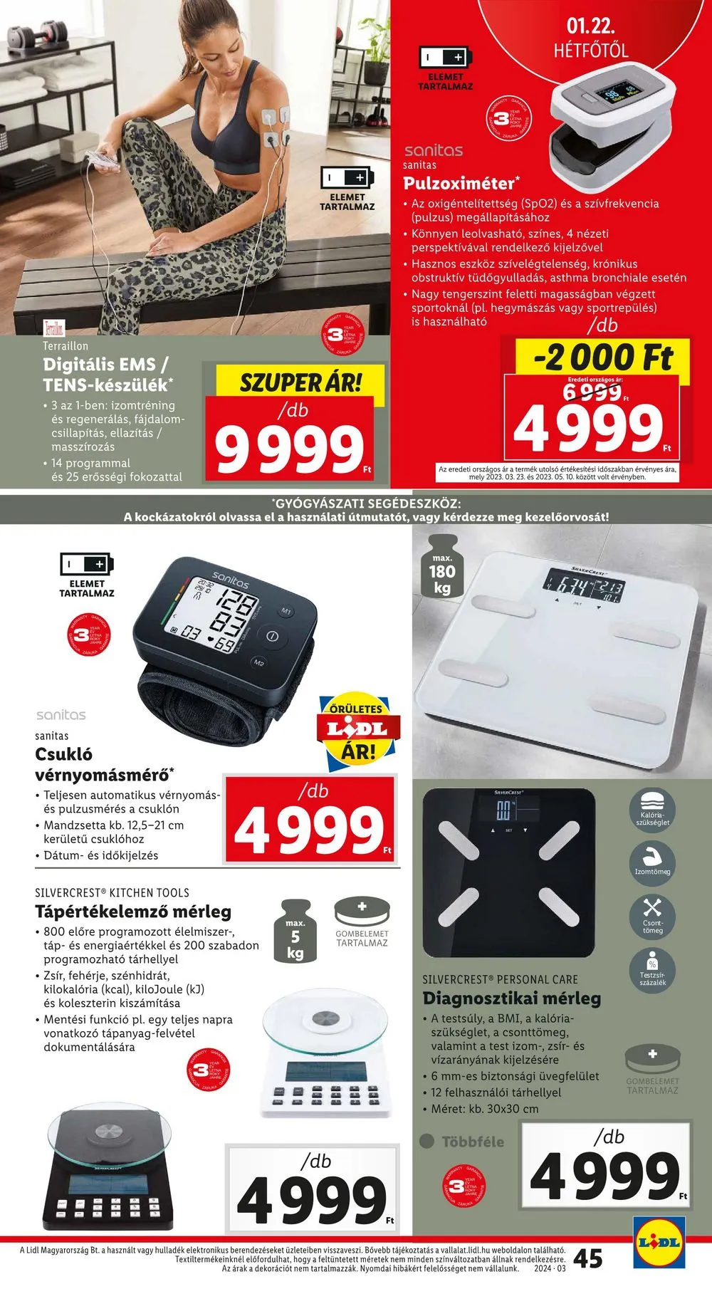 Lidl akciós újság 01.18–01.24 – 45. oldal