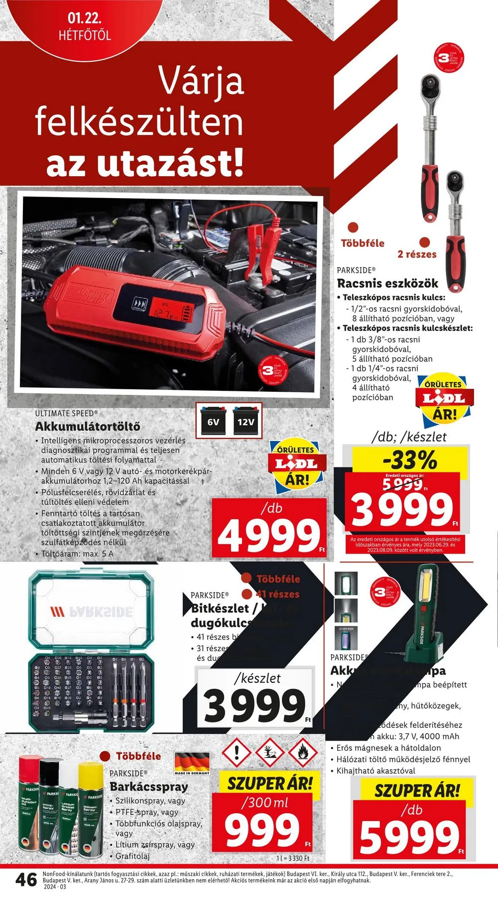 Lidl akciós újság 01.18–01.24 – 46. oldal