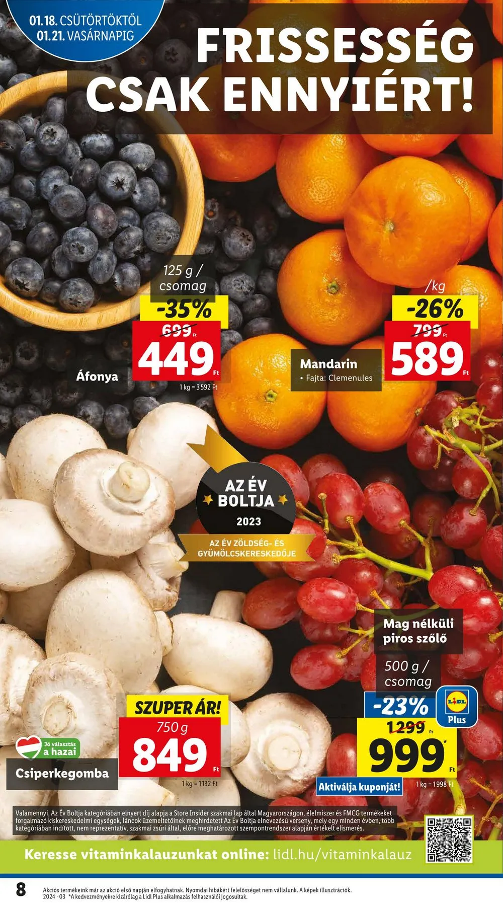 Lidl akciós újság 01.18–01.24 – 8. oldal