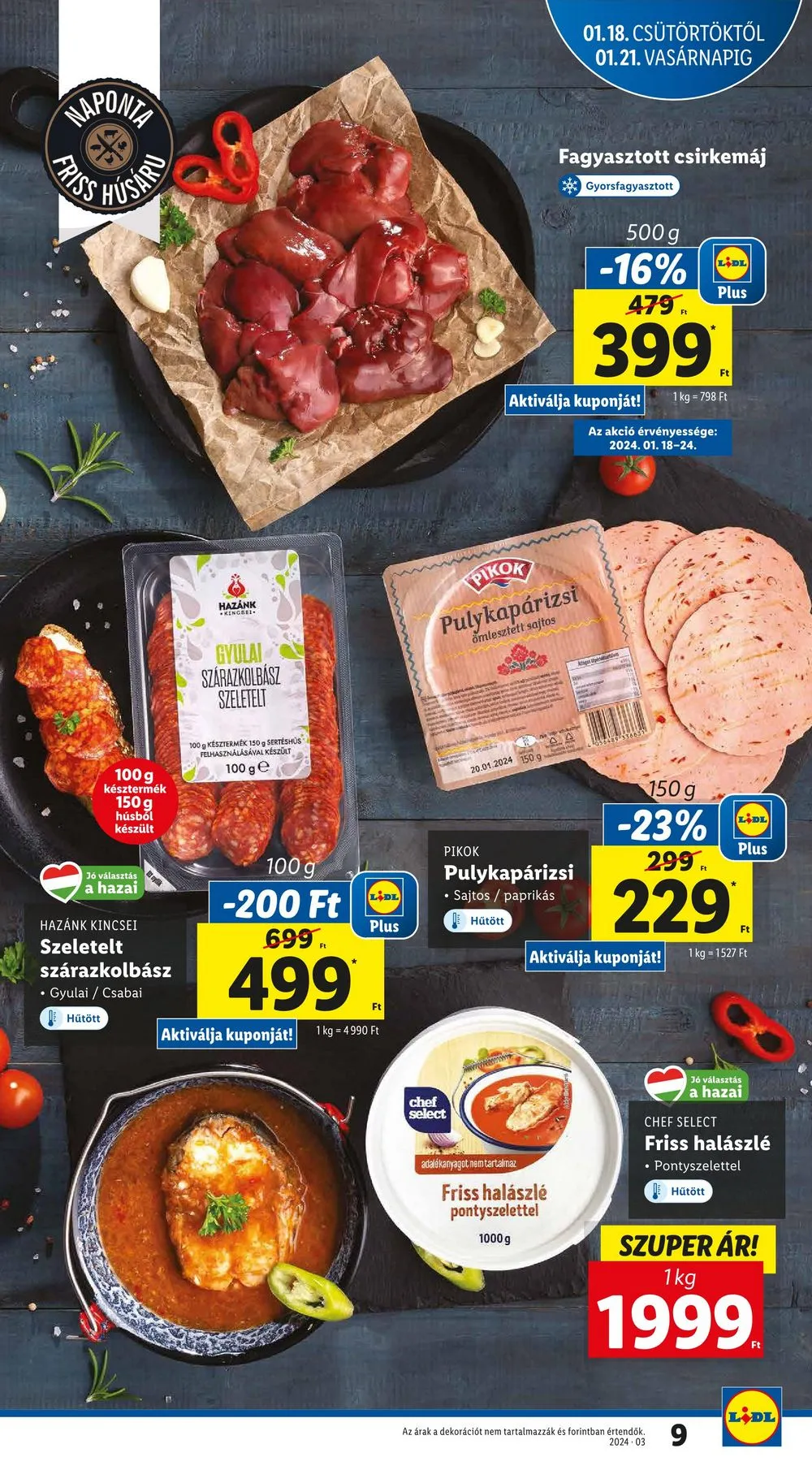 Lidl akciós újság 01.18–01.24 – 9. oldal
