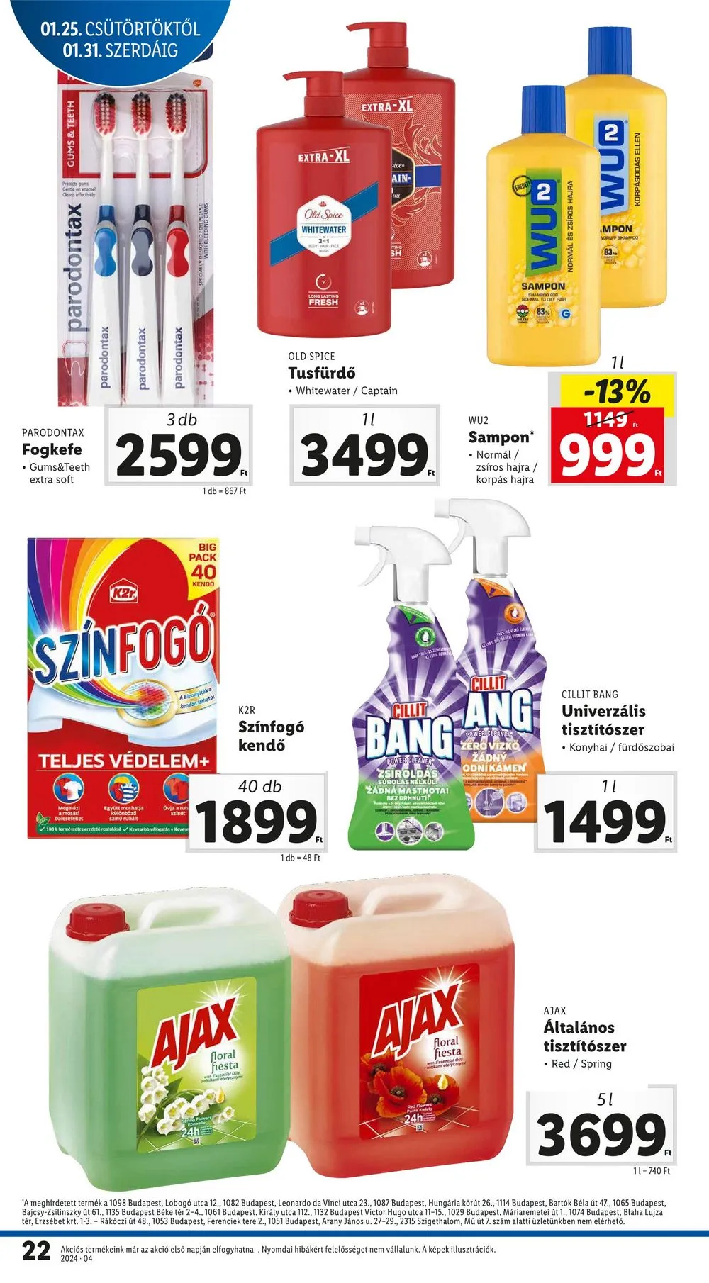Lidl akciós újság 01.25–01.31 – 22. oldal