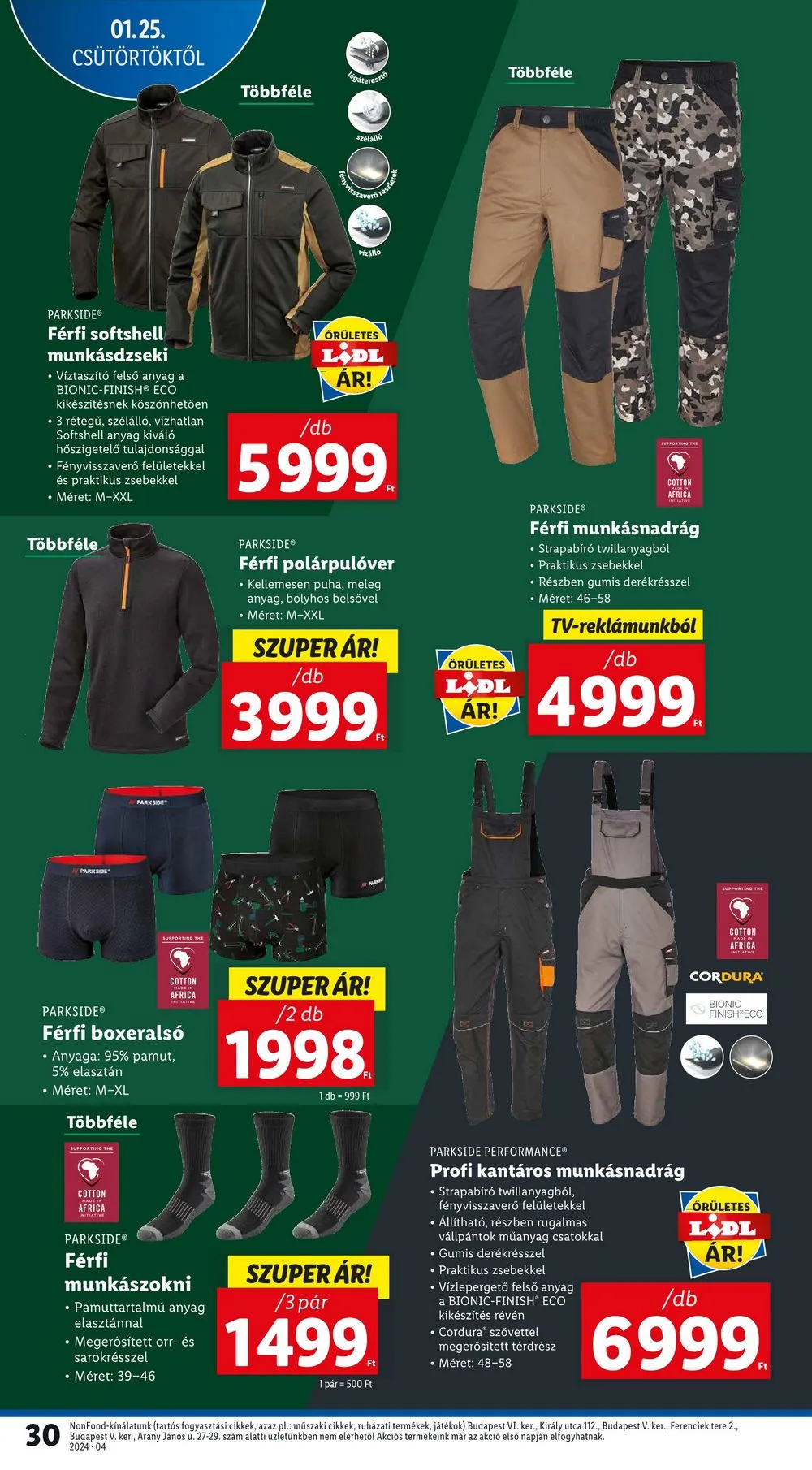 Lidl akciós újság 01.25–01.31 – 30. oldal