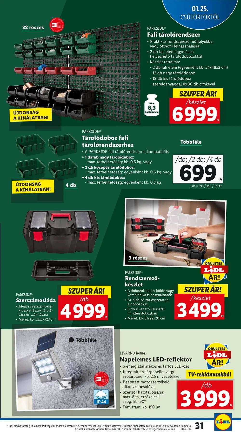 Lidl akciós újság 01.25–01.31 – 31. oldal