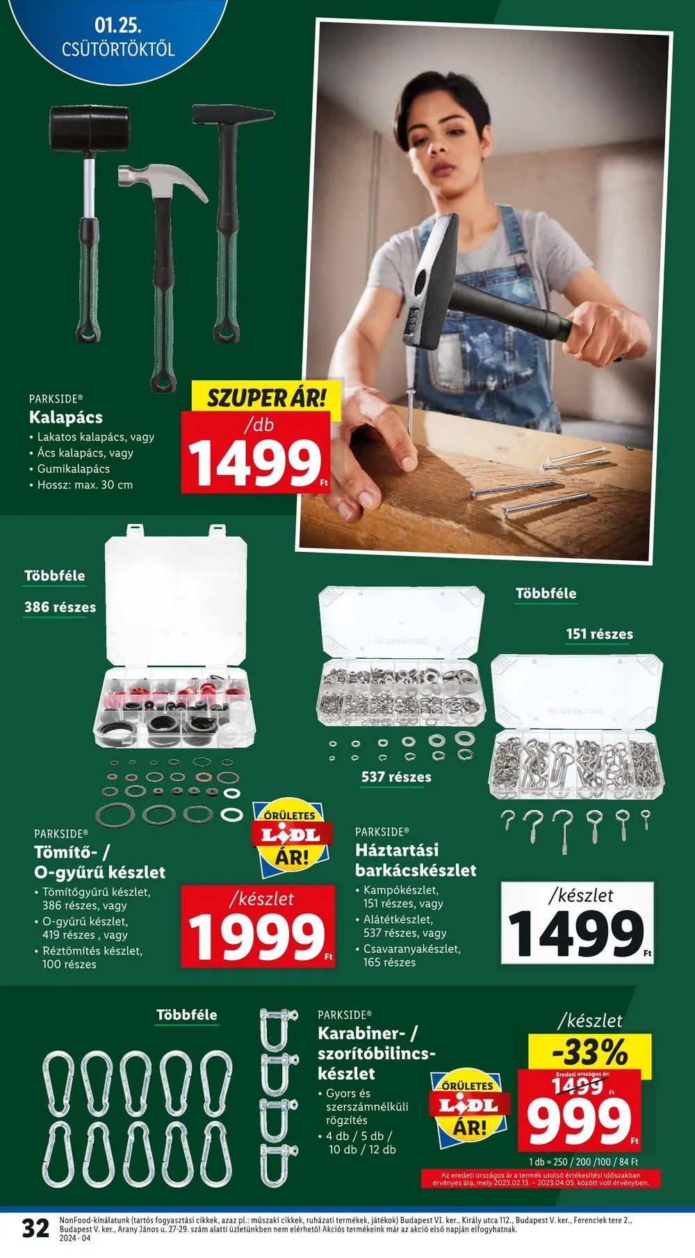 Lidl akciós újság 01.25–01.31 – 32. oldal