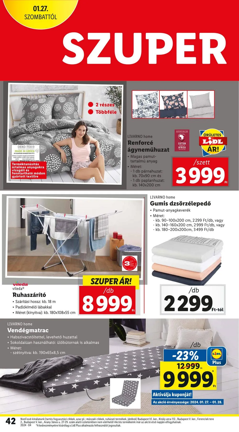 Lidl akciós újság 01.25–01.31 – 42. oldal