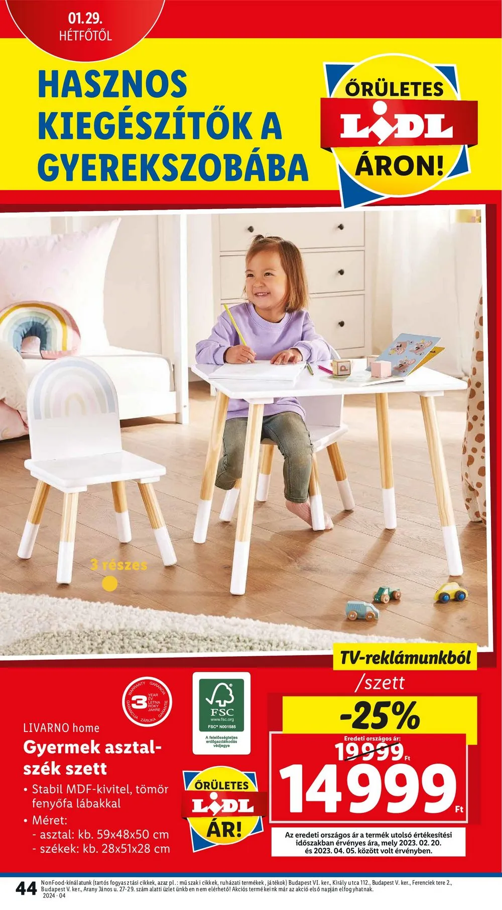 Lidl akciós újság 01.25–01.31 – 44. oldal