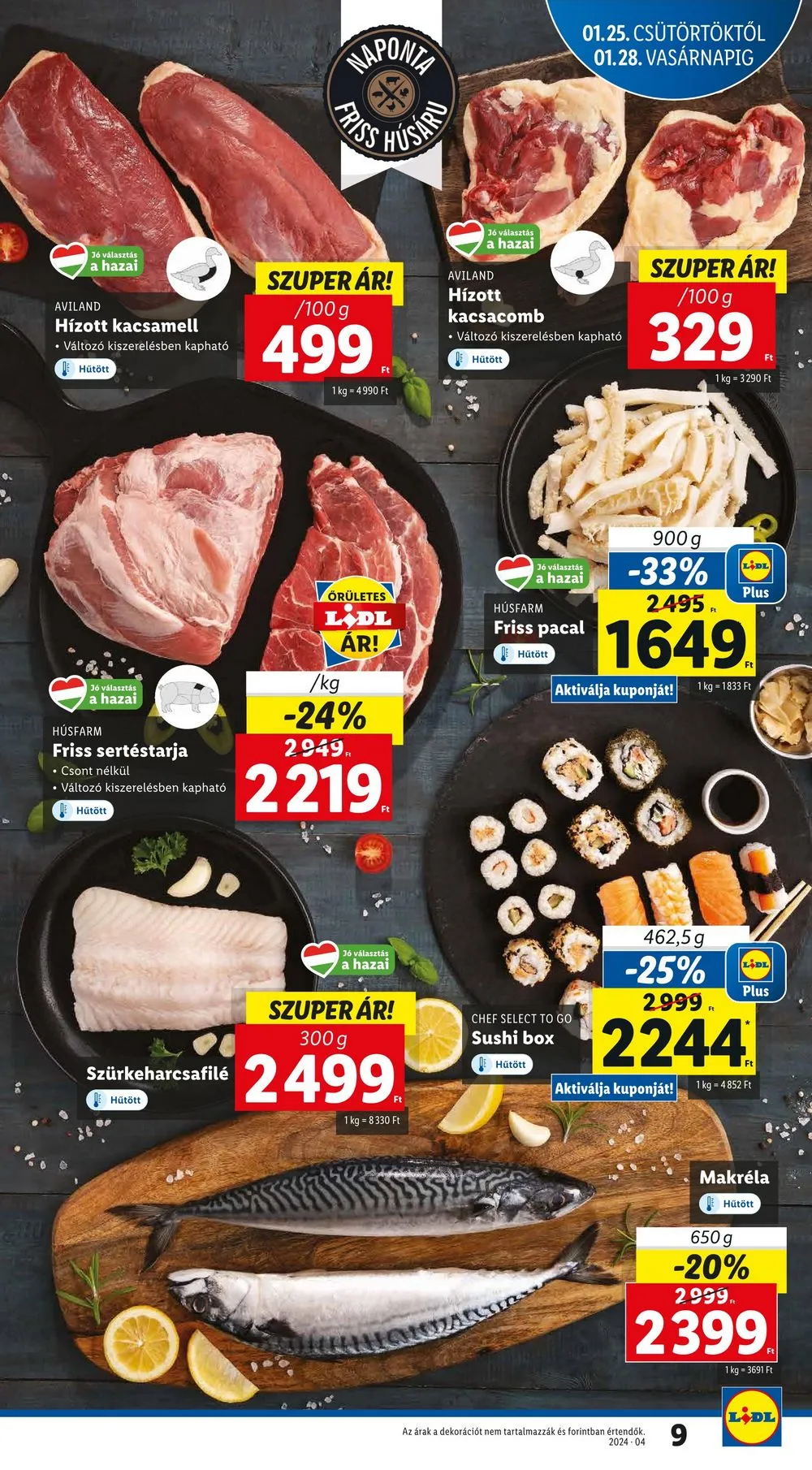 Lidl akciós újság 01.25–01.31 – 9. oldal