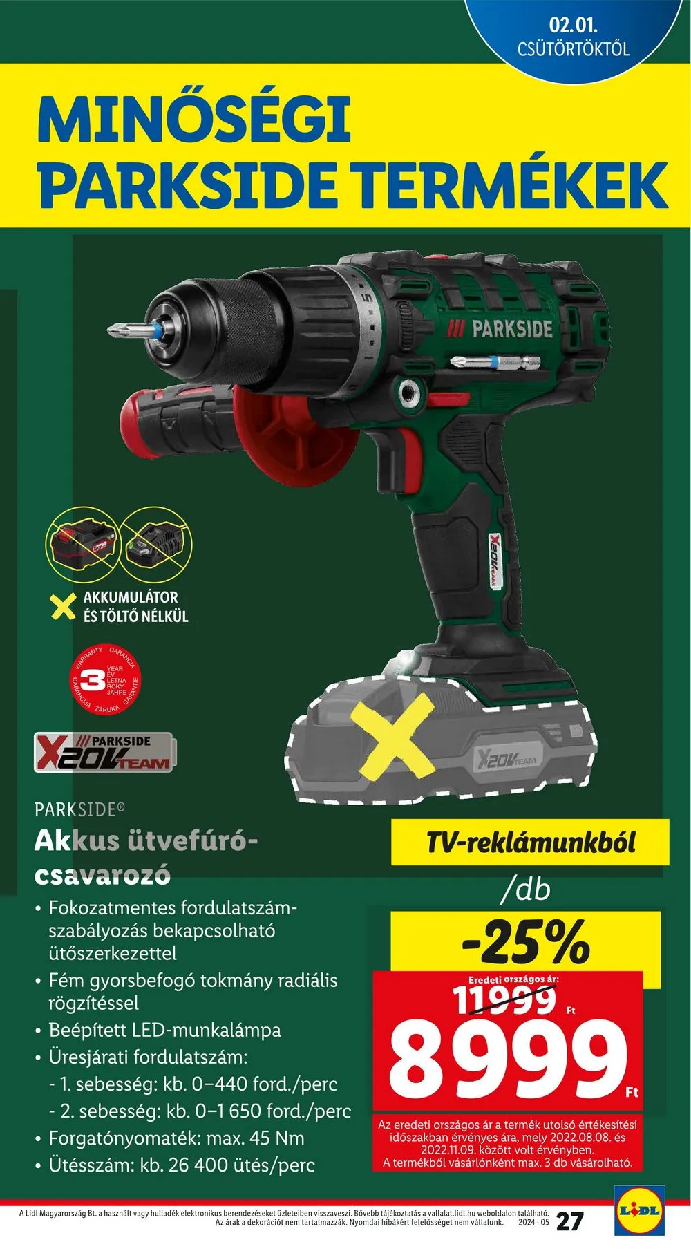 Lidl akciós újság 02.01–02.07 – 27. oldal