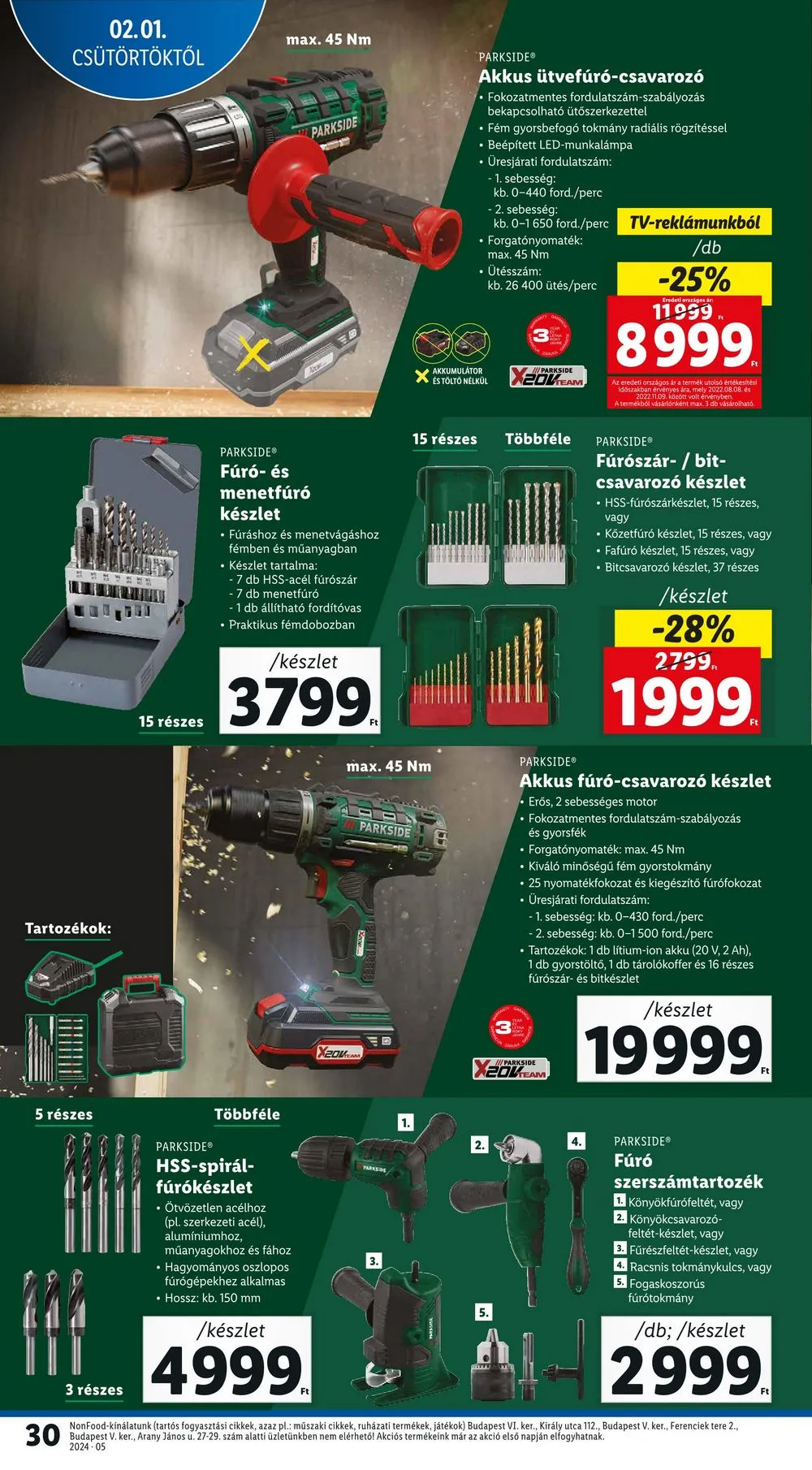 Lidl akciós újság 02.01–02.07 – 30. oldal