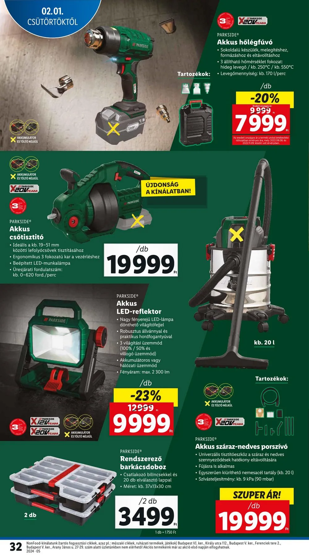 Lidl akciós újság 02.01–02.07 – 32. oldal