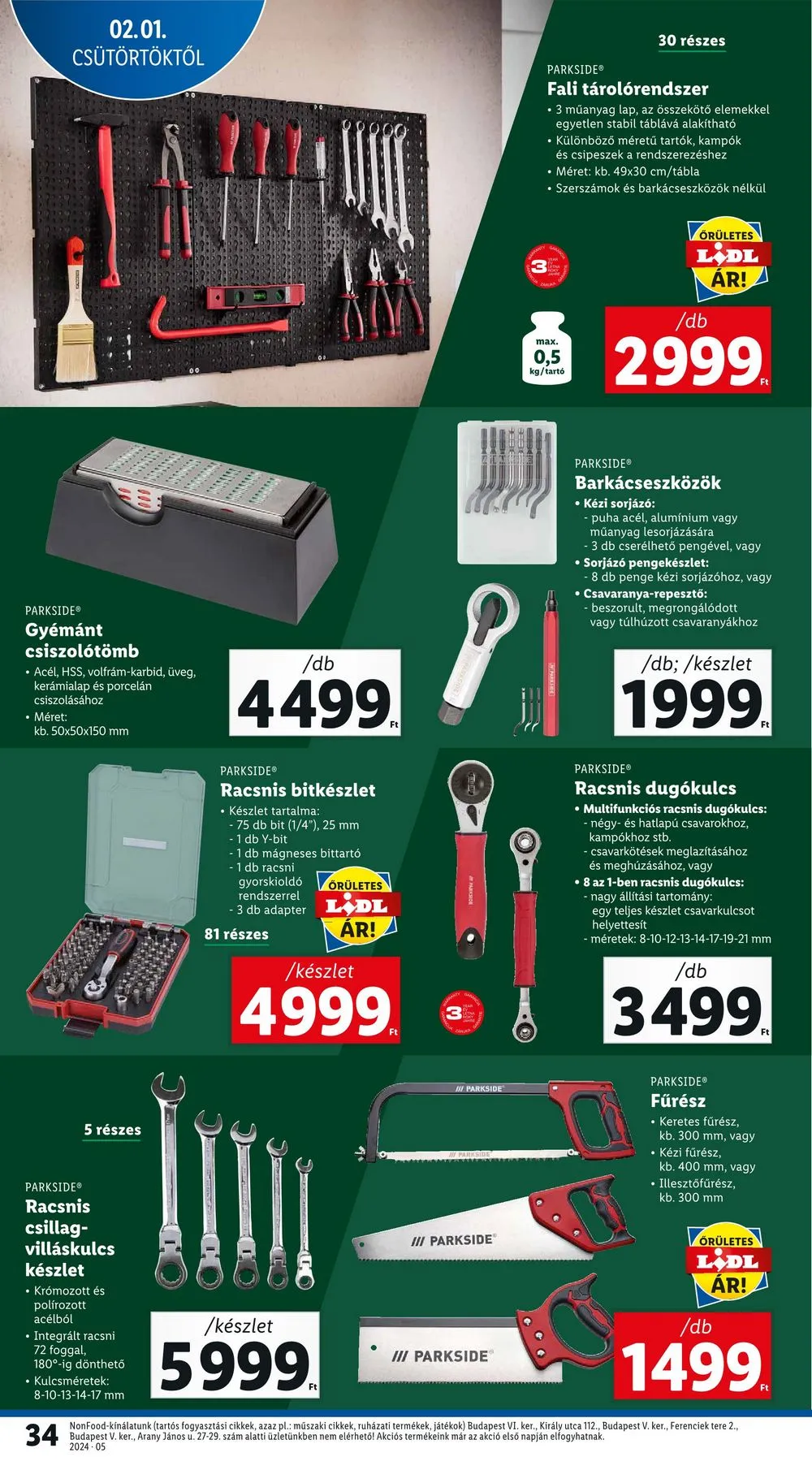 Lidl akciós újság 02.01–02.07 – 34. oldal