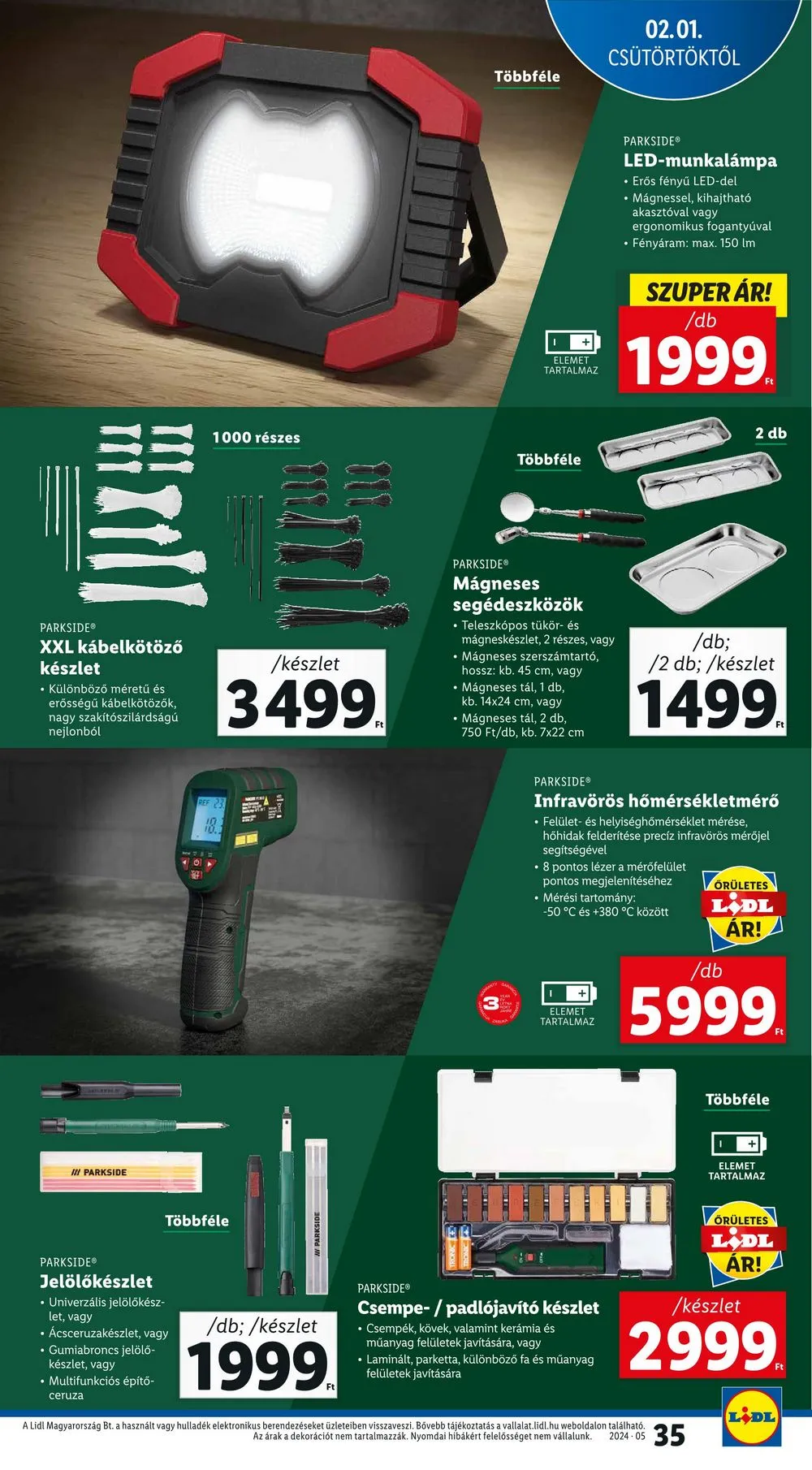 Lidl akciós újság 02.01–02.07 – 35. oldal