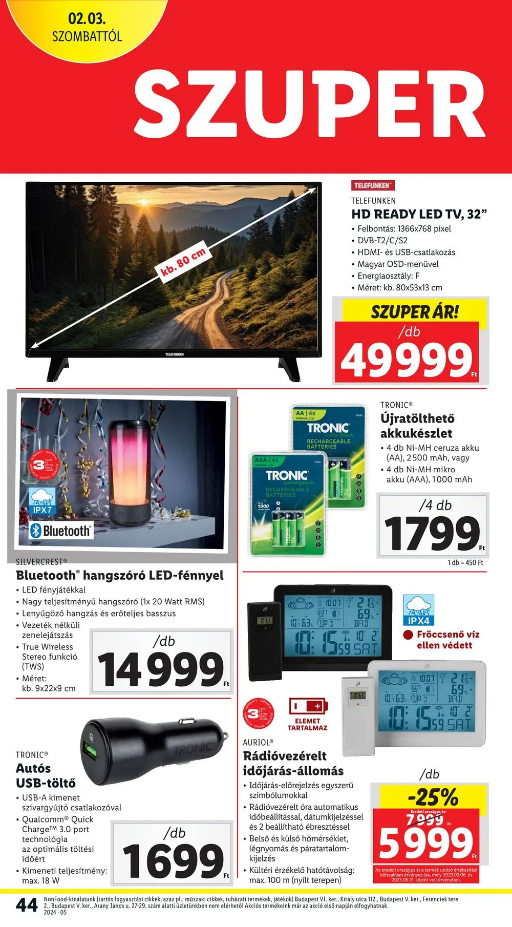 Lidl akciós újság 02.01–02.07 – 44. oldal