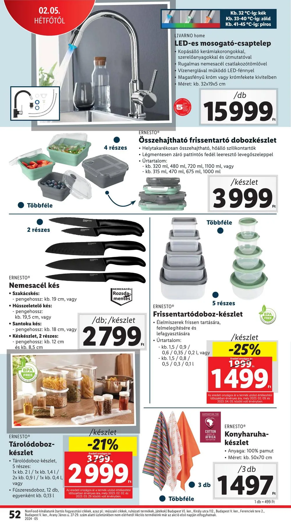 Lidl akciós újság 02.01–02.07 – 52. oldal